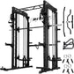 RitFit M1 & M1 Pro Smith Machine with Cable Crossover System, Multi-Function Squat Rack Power Cage for Home Gym, Power Rack and Packages