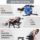 ANICZON Leg Extension and Curl Machine, Leg Rotary Extension for Thigh with Adjustable Seat & Backrest, Lower Body Leg Machine with Plate Loaded for Home Gym