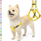 PUPTECK No Pull Dog Harness Soft Adjustable Basic Nylon Step in Puppy Vest Outdoor Walking with ID Tag, Yellow, XS