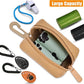 Dog Waste Bag Dispenser Pet Poop Bag Dispenser for Leash Accessory dog Poop Bag Holders Fits Dog Leash Include Hand Free Holder, Khaki, No-KaqiXB