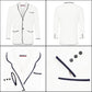 Luxurious Men's Bathrobe, Organic Cotton Terry Towelling Blazer, Leisure Cotton Bath Robe for Pool and beach