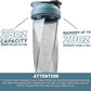 HELIMIX 2.0 Vortex Blender Shaker Bottle Holds upto 28oz | No Blending Ball or Whisk | USA Made | Portable Pre Workout Whey Protein Drink Shaker Cup | Mixes Cocktails Smoothies Shakes | Top Rack Safe