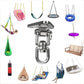 Stainless Steel Swing Hanger Heavy Duty 180°+360° Swivel Swing Hook Swing Hardware Kit for Yoga Swing Hammock Chair Porch Swing Sets Heavy Punching Bag 1500 LB Capacity
