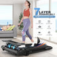 ANCHEER Walking Pad Treadmill with 12% Incline&Adjustable Height, 4 in 1 Under Desk Treadmills with Desk Workstation, Foldable Treadmill for Home 300lb,3 Type Control