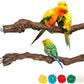 2 Packs Parrot Perch Stand,Natural Grapevine Wood Perch Parrots Cage Perch Toys Suitable for Small or Medium Parrots Parakeets Cockatiels Conures Lovebirds in Cage Accessories Supplies (Style-1)