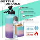 64OZ Insulated Water-Bottle with Paracord-Handle - Half Gallon Water Bottle Jug with Straw & Spout Lids, Bottle Sleeve & Boot, Keep Cold-48h Hot-24h for Fitness Camping Hunting, Hiking
