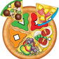ORCHARD TOYS Moose Games, Pizza! Game. Match Colors and Shapes to Make a Perfect Pizza. for Ages 3-7 and 2-4 Players
