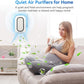 Air Ionizers for Home With 4 Negative Ion Output Heads,Ionizer Air Purifier Plug in With Backlight,Quiet and Energy-Saving, Ideal Air Cleaners for Bedroom,Office,Living Room and Pet Room(4)