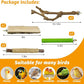 kathson 5pcs Natural Parrot Perch for Cage Wooden Bird Perches Grape Bird Stick Parakeet Climbing Standing Branches Toy Chewable Cage Accessories for Small Budgies Cockatiels Lovebirds Budgies