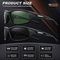 Polarized Sports Sunglasses for Men 100% UV Protection Wrap Around Unbreakable Sun Glasses for Fishing Driving