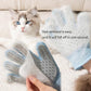 Zoocozy 2 in 1 Pet Hair Removal Glove for Cat Dog, Indoor Cat Grooming Gloves, Pet Washing Brush for Shedding Massage - Double-Sided Available(Blue)