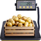 150lbs Commercial Scale Digital Receiving Scale with Anti-Slip Aluminum Platform, High Accuracy Food Scale with Hold/Tare/Auto-Off, Kitchen Scale with LCD Display for Restaurant/Cater