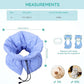 Cat Recovery Collar, Soft Adjustable Cat Cone Alternative, Lightweight Waterproof Fasteners Collars for Cats Kittens Puppies, After Surgery Stop Licking and Daily Use (Blue, M(Neck7.9-13.8"))