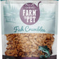 Farm To Pet - Cat Treat Crumbles - 3 oz Single Ingredient Fish Treat and Snacks - Healthy for Indoor Cats and Kitten - Essential Products (Mix with Wet/Dry Food)