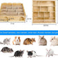 ZENFUN Wooden Hamster Maze with Clear Acrylic Cover, Multi-Chamber Hamsters Hide Tunnel Cage, Hideout Tunnel Toy Shed and Explore Toy for Dwarf Hamsters Mice Small Gerbil（Free-Installation）