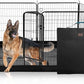 PJYuCien Dog Playpen Plus Storage Bag, 32" H 8 Panels Puppy Pen with Square Bottom, Heavy Duty Dog Fence for Puppies/Small Dogs