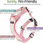 Dog Seat Belt, Safety Vest Dog Car Harness with Adjustable Buckle Dog Seat Belt for Vehicle Nylon Pet Safety Seat Belts Heavy Duty(M, Pink Daisy)