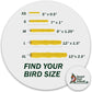 Comfort Grip Safety Perch for Bird Cages - Pedicure Perch for Birds to Keep Nails and Beaks in Top Condition - Safe Easy to Install Bird Cage Accessories - Small 6.5"
