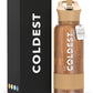Coldest Insulated Water Bottle with Straw Lid - Stainless Steel Metal Insulated Bottle for Men & Women (Executive Wood, 32 oz)