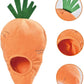 Amazon Basics Interactive Hide and Seek Squeaky Dog Plush Toy, Rabbit and Carrot, Orange and White, 5-Pack