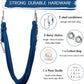 5.5 Yards Aerial Silks Yoga Swing Set - Aerial Yoga Hammock Kit Anti-Gravity Flying for Fitness, Low/Non Stretch Nylon Tricot Fabric Hardware Included for Dance