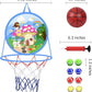 2 in 1 Basketball Hoop and Dart Board, 14" Dart Board for Kids, Basketball Hoop for Kids Toddlers, Sports & Outdoor Play, Birthday Gift Toys for 3 4 5 6 7 8 9 10 Year Old Boys Girls Kids, Party Favors