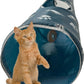 NFL Philadelphia Eagles Cat Tunnel Tube Toy with Plush Football Catnip and Feathers Collapsible Tunnel for Cats to Play, Peek and Hide, Sporty & Fun Cat Tunnel Toy with Team Logo All-Over Design!