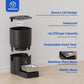 PAPIFEED 2.4G WiFi Automatic Cat Feeder, 6L/25Cup Automatic Pet Feeder with APP Control for Remote Feeding, Detachable for Easy Clean, Cat Food Dispenser with Alexa,1-10 Meals Per Day for Dog, Black