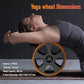 Back Roller, Back Wheel Targeted Back Pain Relief, Yoga Wheel Muscle Massage, Foam Roller for Trigger Point Therapy Physical, Stretching & Exercise, 880lbs Capacity, 10 Inch (Orange+Grey)
