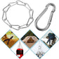 Spring Snap Hooks M5 M6 M8 M10 Carabiner Heavy Duty Carabiner Clips Galvanized Steel Quick Links Caribiniers Hammocks Hooks for Camping Hiking Outdoor Swing Pet Leash Gym