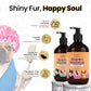 POM Pets 2 Pack 2-in-1 Organic Dog Shampoo & Conditioner – Itchy Skin Relief, Dog Deshedding, Detangles Fur, Cat Shampoo, Paw Cleaner for Dogs, Natural Coat Defense Formula