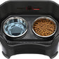 Neater Pet Brands Neater Feeder Deluxe Mess Proof Dog Bowls Elevated for Large Dogs Over 40 lbs, Made in USA, No Spill Raised Dog Food Bowl Stand Feeding Station, Food and Water Bowl Set, Black