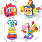 4 in 1 Baby Toys for 6 12 18 Month, Learning Toys for Babies 6-12 Months, Busy Cube, Stacking Sorter, Piano Xylophone Pull String Travel Toy, Birthday Gifts for Toddlers 1 2 Years Old