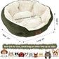 Asvin Small Dog Bed for Small Dogs, Cat Beds for Indoor Cats, Pet Bed for Puppy and Kitty, Extra Soft & Machine Washable with Anti-Slip & Water-Resistant Oxford Bottom, Green, 20 inches