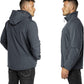 Outdoor Ventures Men's Lightweight Softshell Jacket Fleece Lined Hooded Water Resistant Winter Hiking Windbreaker Jackets