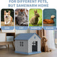 DRATO Dog House Indoor Outdoor for Small to Large Sized Dogs Indoor Outdoor Doghouse Puppy Shelter with Elevated Floor, Easy to Assemble (Blue, 38Inch(37.8 * 40.87 * 38.82))