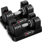 Keppi Adjustable Dumbbells Set-25lb/40lb/55lb/60lb, Anti-Slip Metal Fast Adjust Weight Handle, Exercise & Fitness for Full Body Workout - Adjustable Dumbbell Series