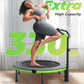 BCAN 40"/48" Foldable Mini Trampoline, Rebounder Trampoline for Adults, U/T Shape Adjustable Foam Handle, Exercise Rebounder for Adults Indoor/Garden Workout, Max Load 330lbs/440lbs