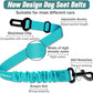 COOYOO Dog Seat Belt,Retractable Dog Car Harness Seat Belt for Car Adjustable Nylon Pet Safety Seat Belts Heavy Duty & Elastic Bungee Buffer