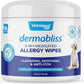 Vetnique Dermabliss 3-in-1 Medicated Dog Wipes - Relief for Itchy Skin, Allergies & Odor Control, Gentle No-Sting Formula, Antihistamine & Hydrocortisone Paw Wipes for Dogs & Cats 50 Count
