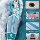 MW&QIYZN Inflatable Paddle Board for Adults, Inflatable Stand Up Paddle Boards with Premium SUP Board Accessories & Carry Bag, Wide Stance, Non-Slip Deck, Leash, Paddle