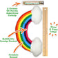 Meowijuana Kicker Toy for Cats | Get Kickin' Rainbow | Refillable Kicker Catnip Toy | Promotes Play and Cat Health | Includes Potent Hand Harvested Catnip Grown in North America