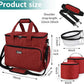 BAGLHER Dog Travel Bag, Pet Travel Bag (ALL Pet Travel Supplies), With 2 Pet Food Containers and 2 Collapsible Silicone Bowls; Essential Kits for Pet Travel Red