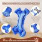 Magicorange Tough Dog Toys, Chew Toys for Aggressive Chewers, Dog Bone Toy Nylon Almost Indestructible Dogs Toy for Teeth Cleaning and Training (Blue)