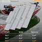 FOCEAN Boat Flooring EVA Foam Boat Decking Faux Teak Marine Flooring Boat Mat Boat Carpet Sheet for Motorboat RV Yacht Kayak Surfboard, 94.5"x 47.2"/35.4"/23.6"/15.7"