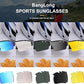 BangLong Polarized Sports Sunglasses Cycling Sun Glasses for Men Women with 5 Interchangeable Lenes for Running Baseball Golf