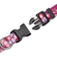 Mercano Adjustable Dog Collar - Special Design Patterns, Soft Nylon Comfortable Durable Pet Collar for Small Medium Large Dogs (S, Colorful Flower)