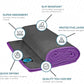 Youphoria Yoga Microfiber Non-Slip Towel - Hot Yoga Mat Towel for Enhanced Grip and Sweat Absorption