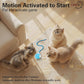Interactive Cat Toys Ball for Indoor Cats, Automatic Agile Rolling Cat Ball with Elastic Mesh Tail, Bird Chirping & Motion Activated, 2 Tail Accessories, Kitten Toy for Bored (Blue)