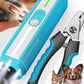 Super Powerful Dog Nail Trimmers and Dog Nail Clippers Combo, Ultra Quiet, 3 Speeds, 4 Bright Lights, with Travel Lock, for Small, Meddium and Large Dogs, Cats and Small Animals